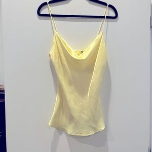 Zara Silky Cowl Neck Tank Top